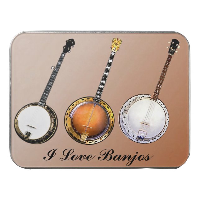 I LOVE  BANJOS JIGSAW PUZZLE (Case Horizontal)