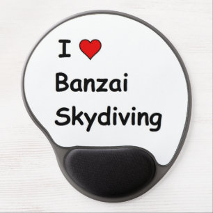 I Love Banzai Skydiving Gel Mouse Pad