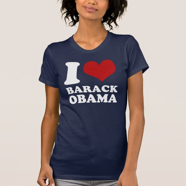 I love Barack Obama (clean) t shirt (Front)
