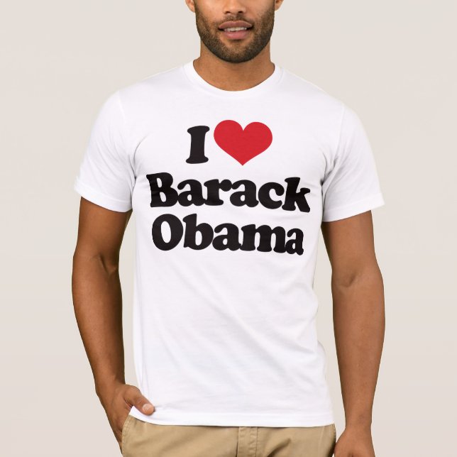 I Love Barack Obama T-Shirt (Front)