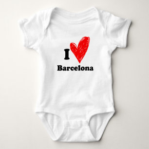 I love Barcelona Baby Bodysuit
