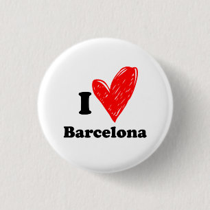 I love Barcelona Button