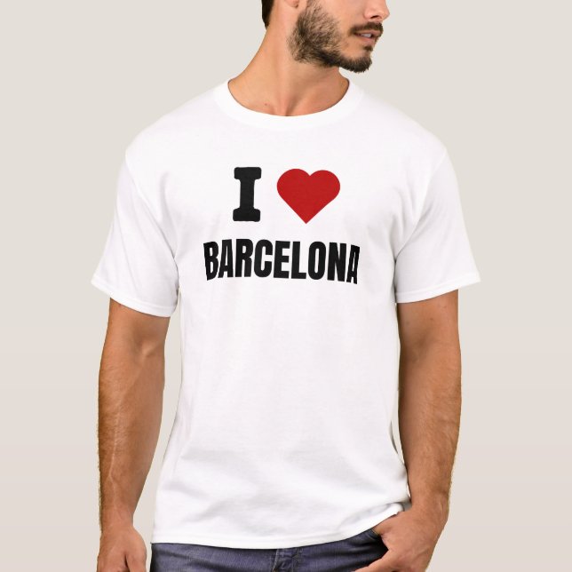 I love Barcelona - I heart Barcelona Spain T-Shirt (Front)