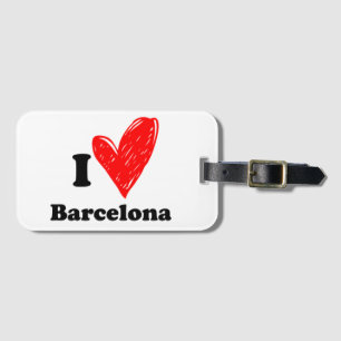 I love Barcelona Luggage Tag