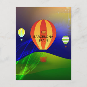 I Love Barcelona, Spain Postcard