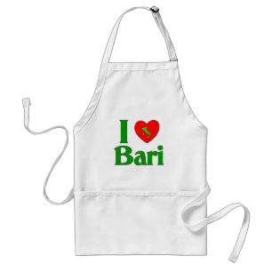 I Love Bari Italy Adult Apron