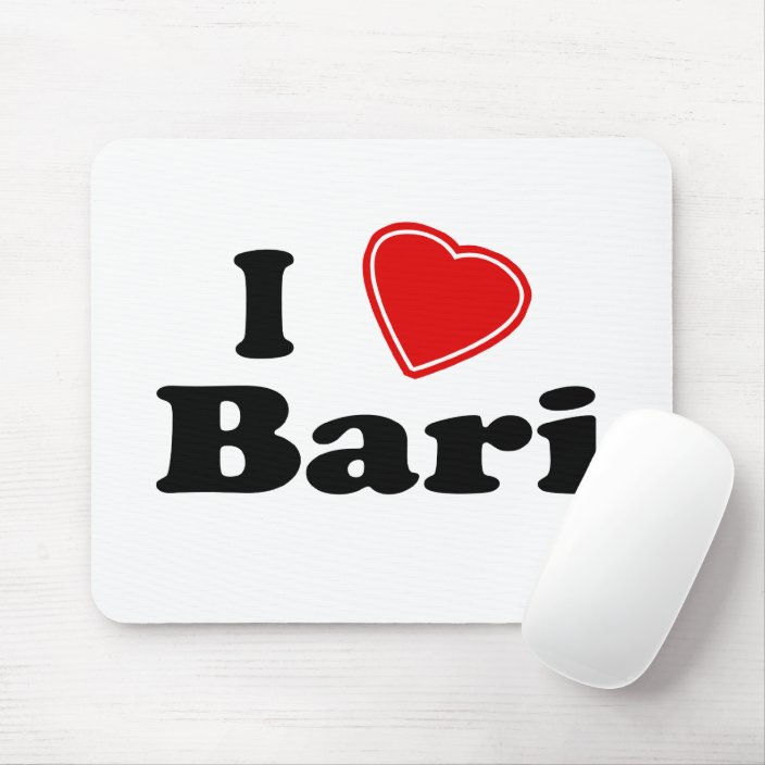 I Love Bari Mouse Pad
