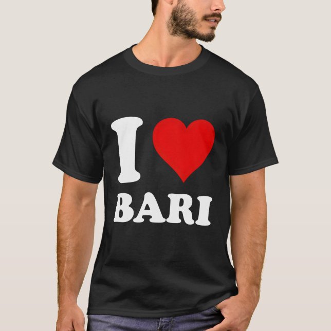 I Love Bari T-Shirt (Front)