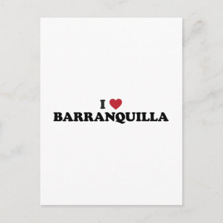 I Love Barranquilla Colombia Postcard
