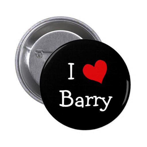 I Love Barry Button | Zazzle