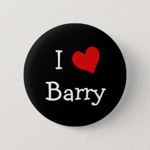 I Love Barry Pinback Button