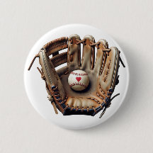 I love baseball coach glove red heart sporty mom