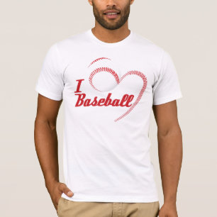 I Love Baseball Heart T-Shirt