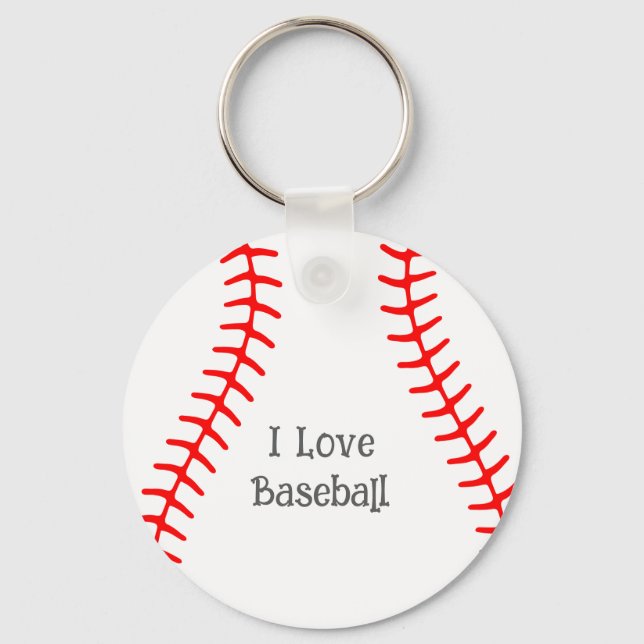 I love Baseball Keychain (Front)