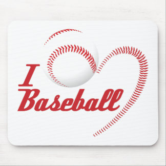 I Love Baseball Mousepad