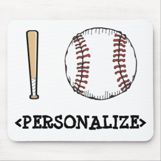 I Love (Baseball), <PERSONALIZE> Mouse Pad