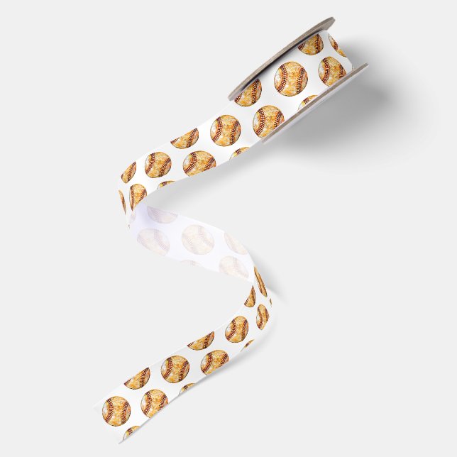 I Love Baseball Satin Ribbon (Front+Back)