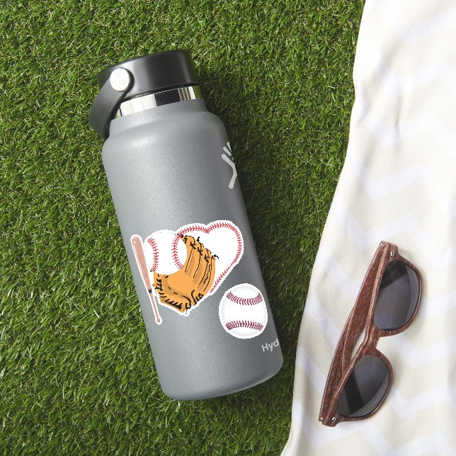 I Love Baseball Sticker (HydroFlask Insitu)