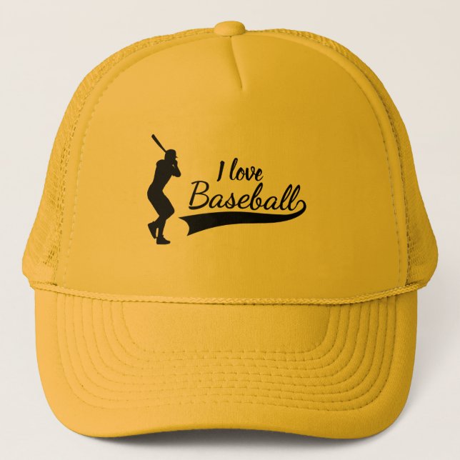 I love Baseball Trucker Hat (Front)