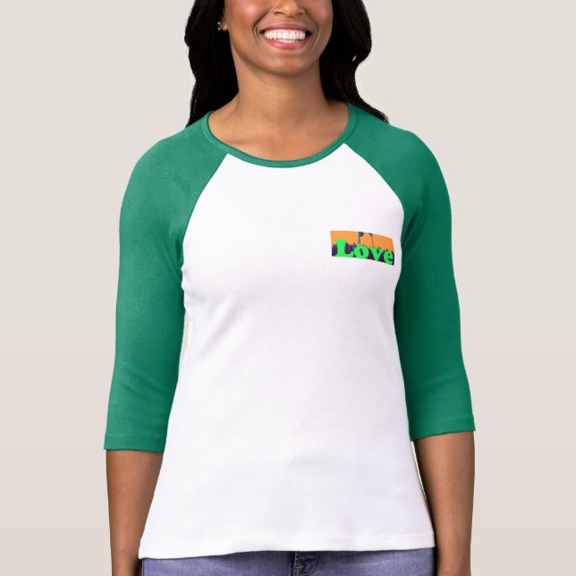 I love Baseball with compassion T-Shirt (Front)