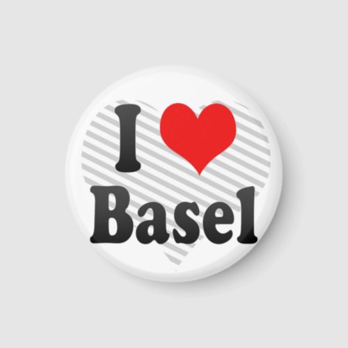 I Love Basel Switzerland Magnet