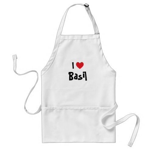 I Love Basil Adult Apron
