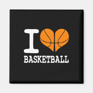 I Love Basketball Ball Sports Athletics Lover Gift Magnet