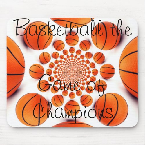 I Love Basketball  beautiful game of champions pad Mouse Pad
