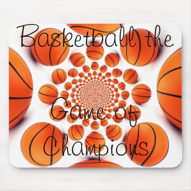 I Love Basketball  beautiful game of champions pad Mouse Pad (Front)