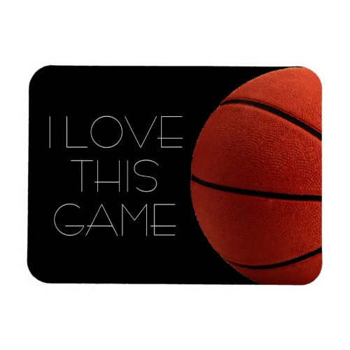 I Love Basketball Close_Up Magnet