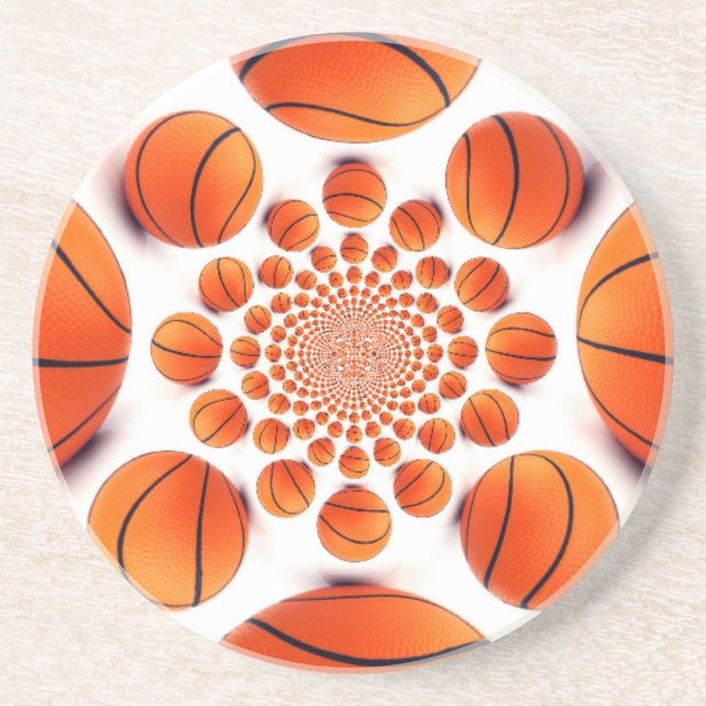 I love basketball drink coaster (Front)