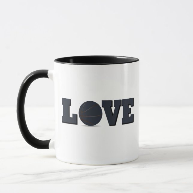 I Love basketball game Mug (Left)