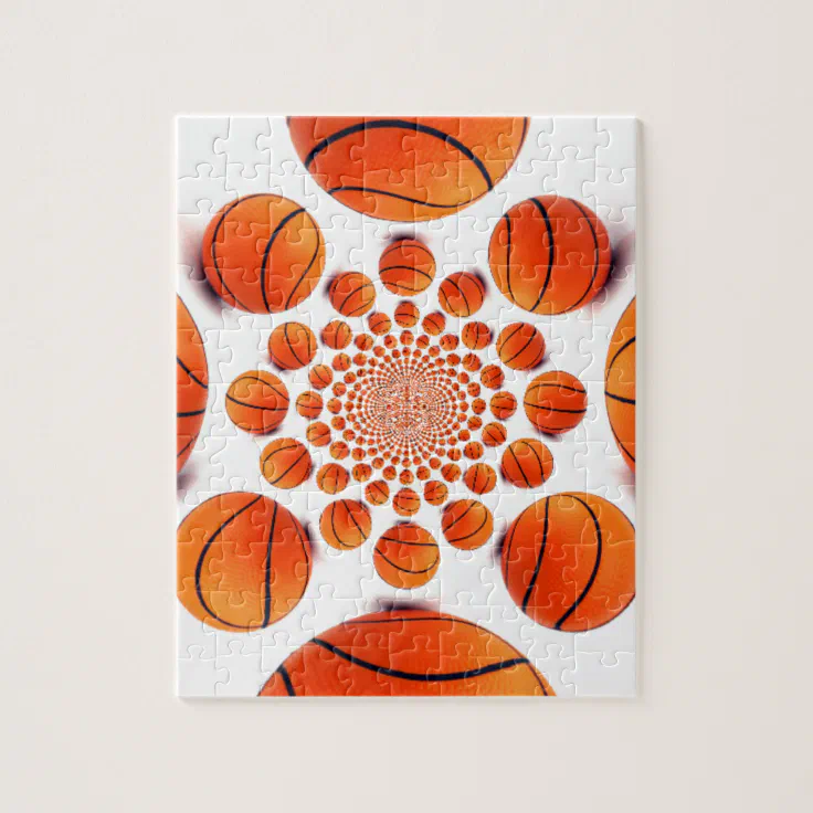 I love basketball jigsaw puzzle Zazzle
