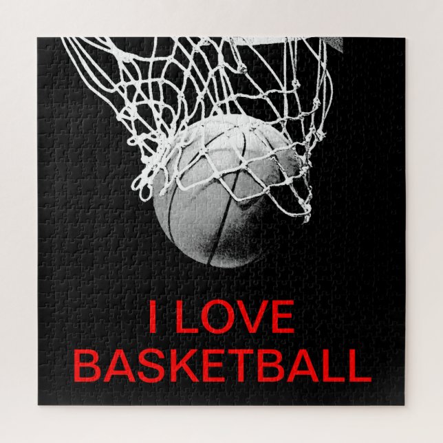 I Love Basketball Jigsaw Puzzle (Vertical)
