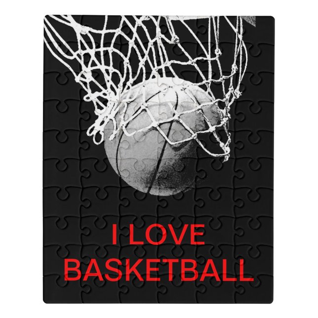 I Love Basketball Jigsaw Puzzle (Puzzle Vertical)