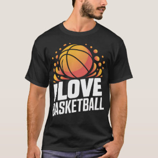 I Love Basketball Passion Splash T-Shirt