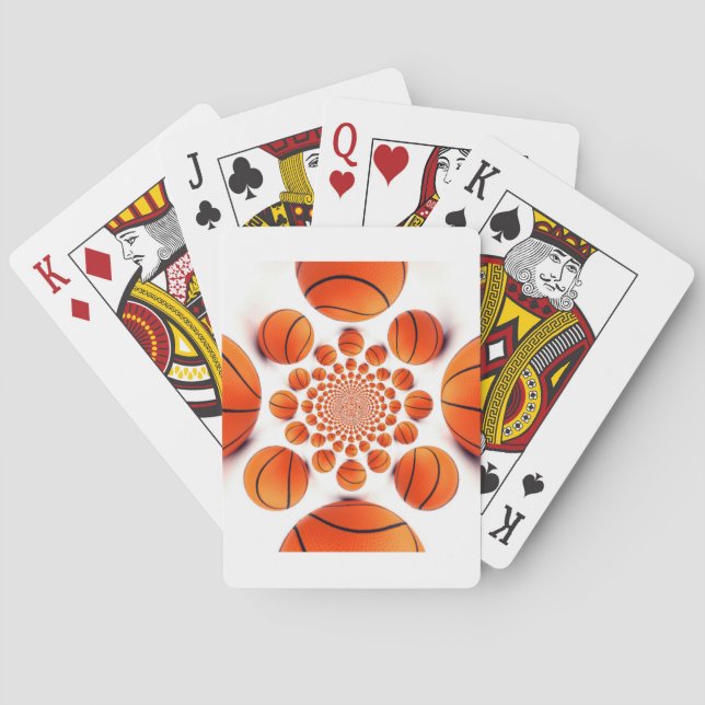 I love basketball poker cards (Back)