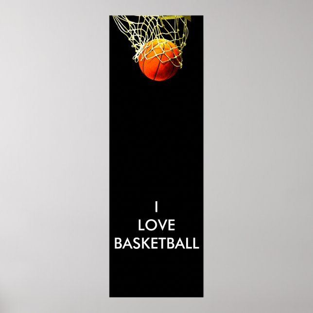 I Love Basketball Poster (Front)