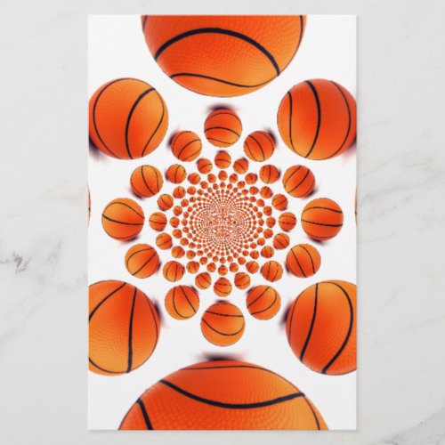 I love basketball stationery