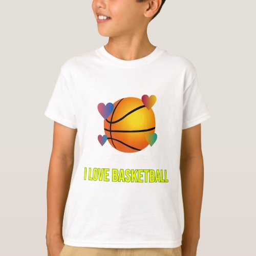 I Love Basketball T_Shirt