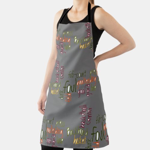 I love Basketball the game of Champions Apron