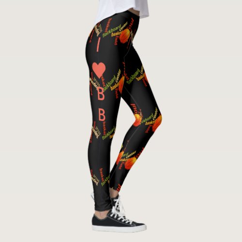 I Love Basketball the Game of Champions Leggings