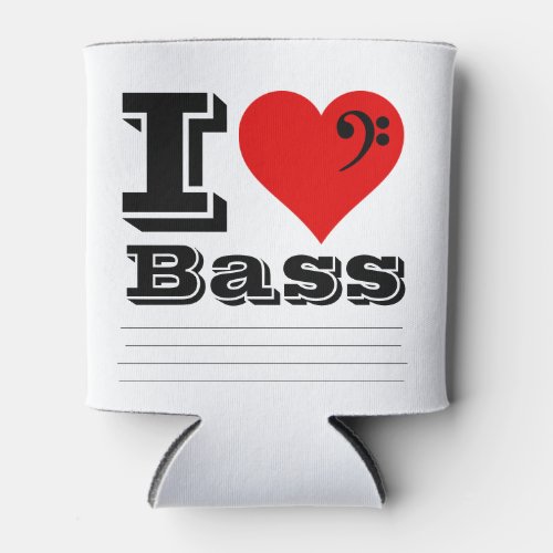 I Love Bass Can Cooler