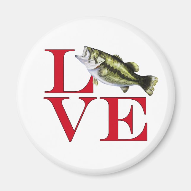 I Love Bass Magnet (Front)