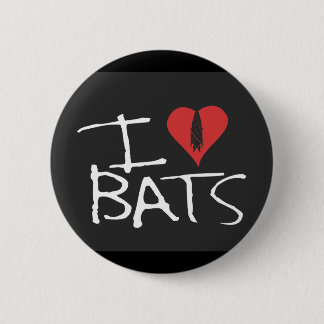 I love bats black button