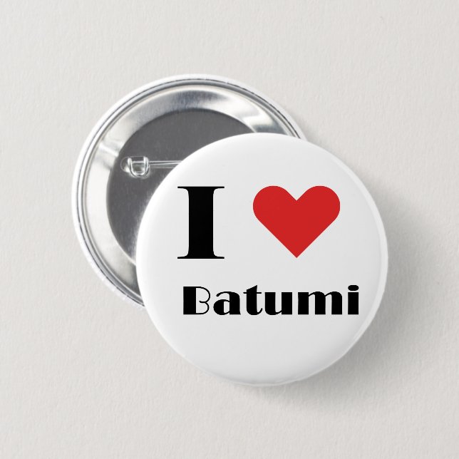 I love Batumi Button (Front & Back)