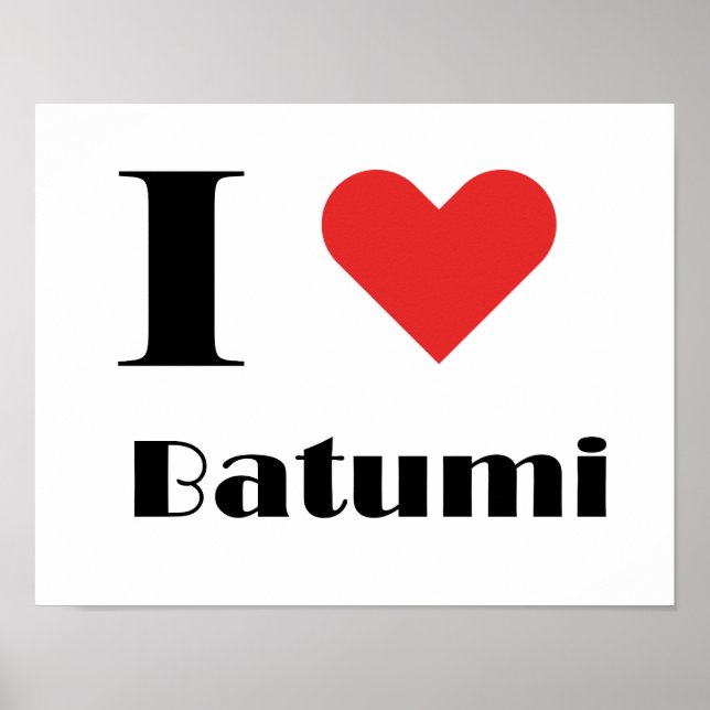 I love Batumi Poster (Front)