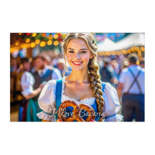 I LOVE BAVARIA ACRYLIC PRINT