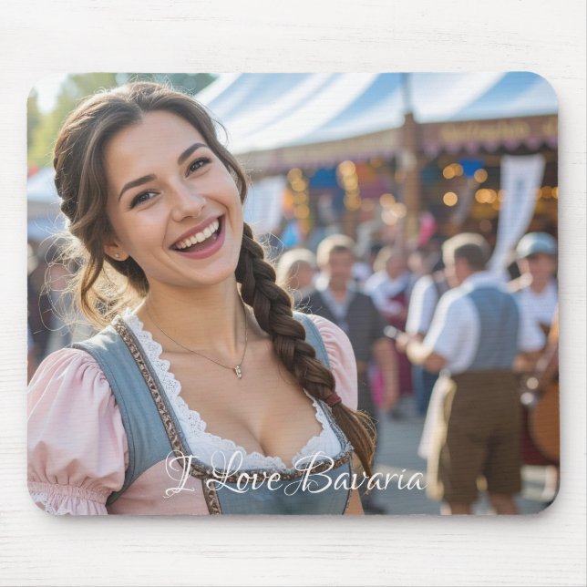 I LOVE BAVARIA MOUSE PAD (Front)