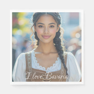 I LOVE BAVARIA NAPKINS